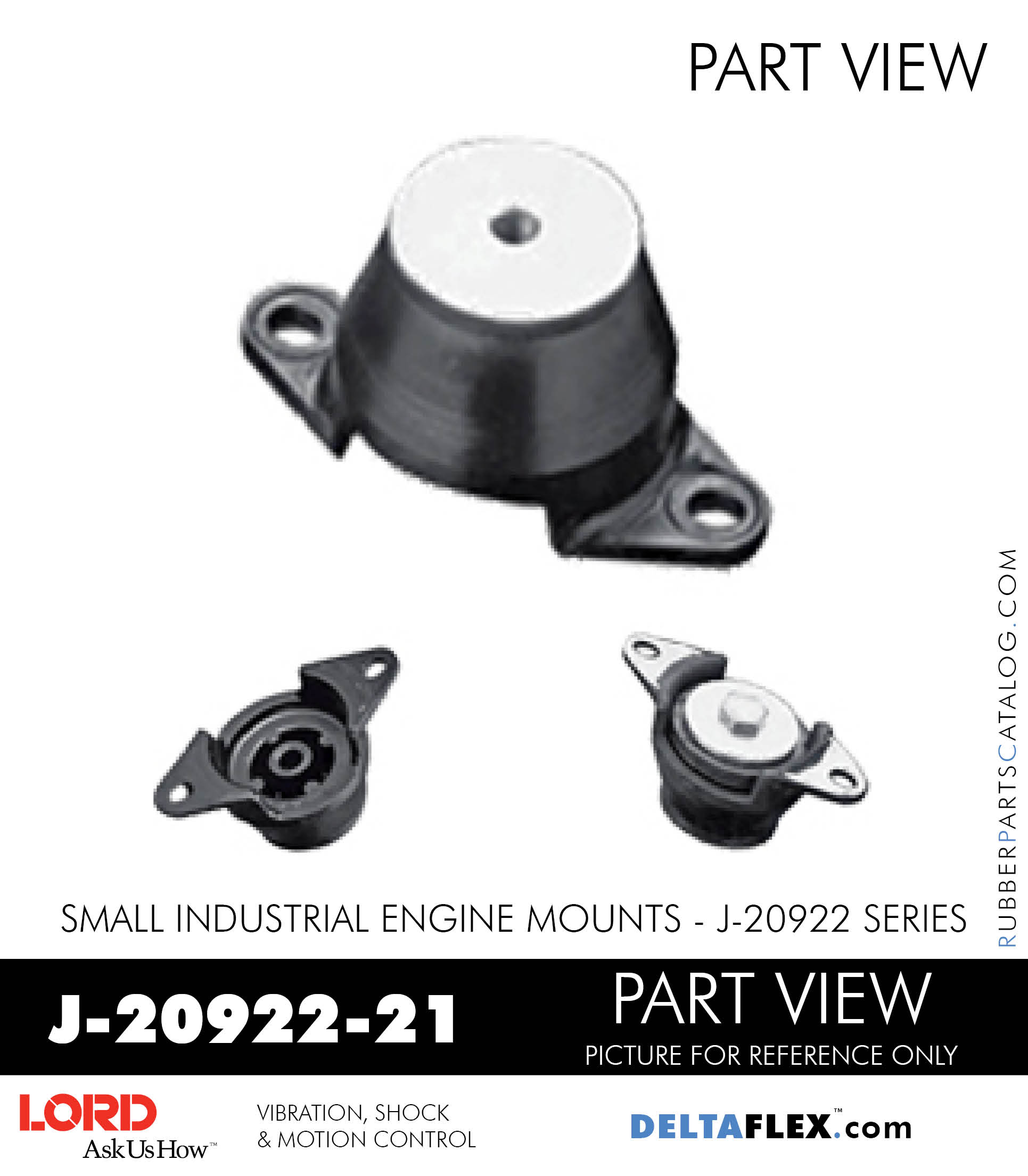 J2092221 LORD Small Engine Mount Industrial